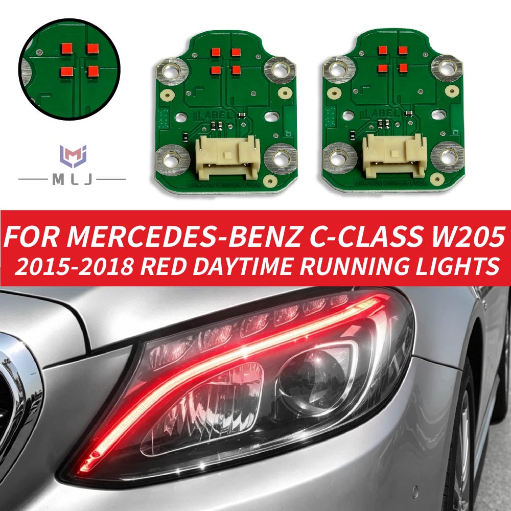 Running Headlamp - For Mercedes Benz C-Class W205 2015-2018