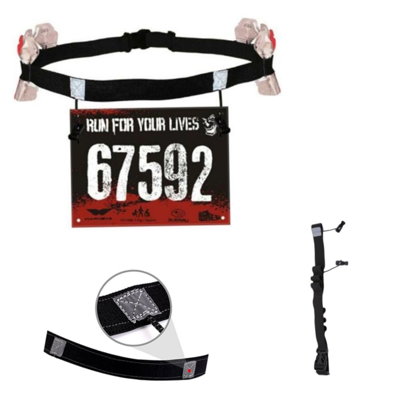 Race Bib - Running Race Number Belt Waist Pack