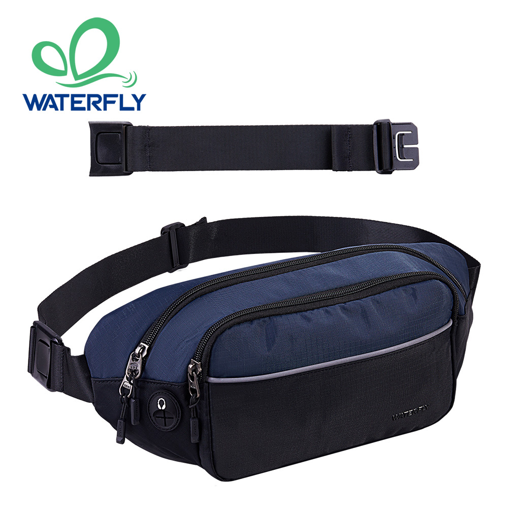 Running Belt - WATERFLY Fanny Pack Waist Bag Large