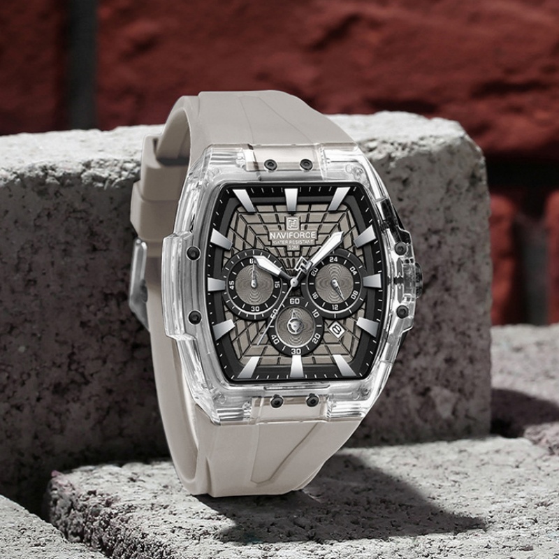 Running Watch - NF6113 NAVIFORCE Men's Multifunctional Chronograph Watch