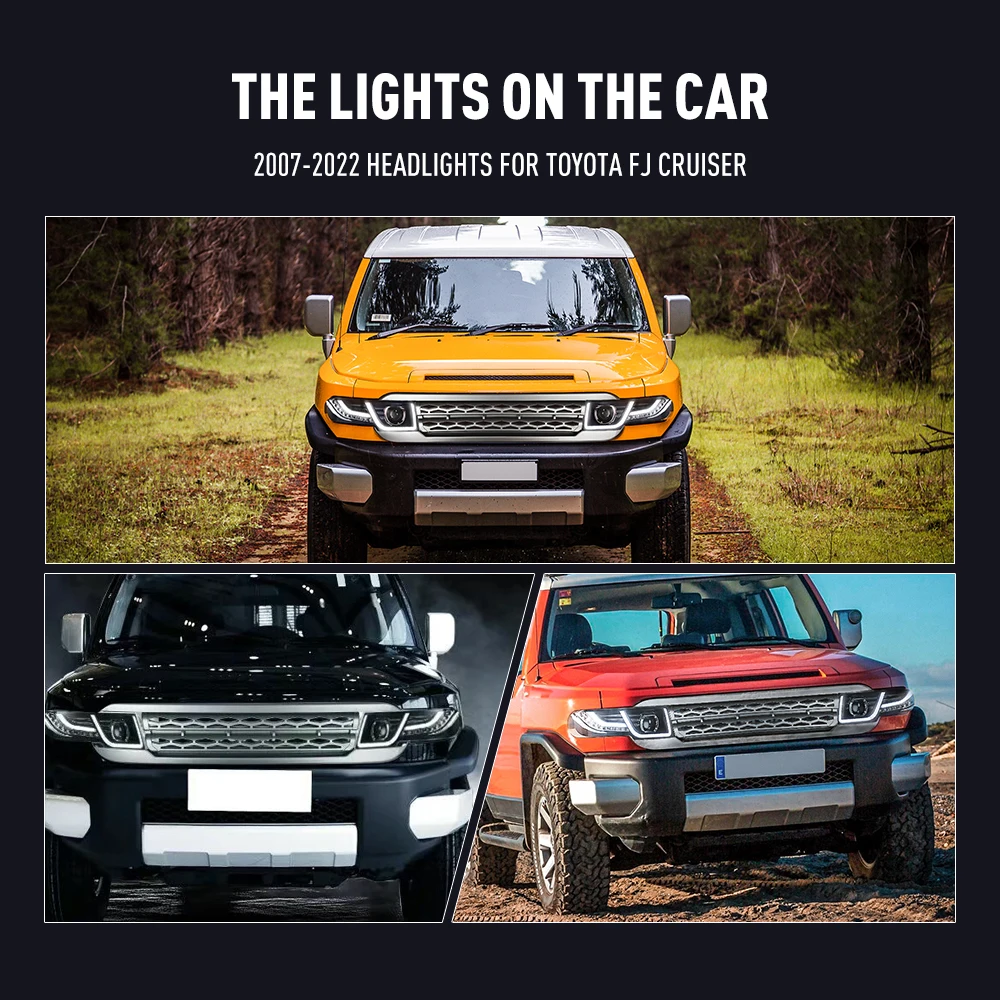 Running Headlamp - 2PCs Car Styling Head Lamp for