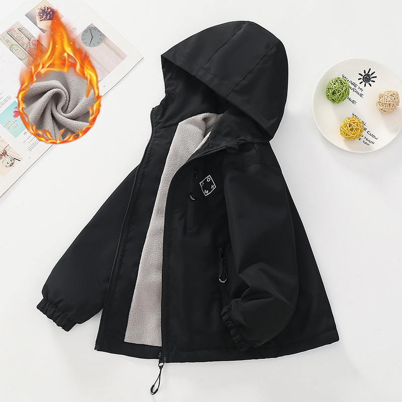 Running Gear Kids - Autumn Winter Boys Jacket Thick Fleece