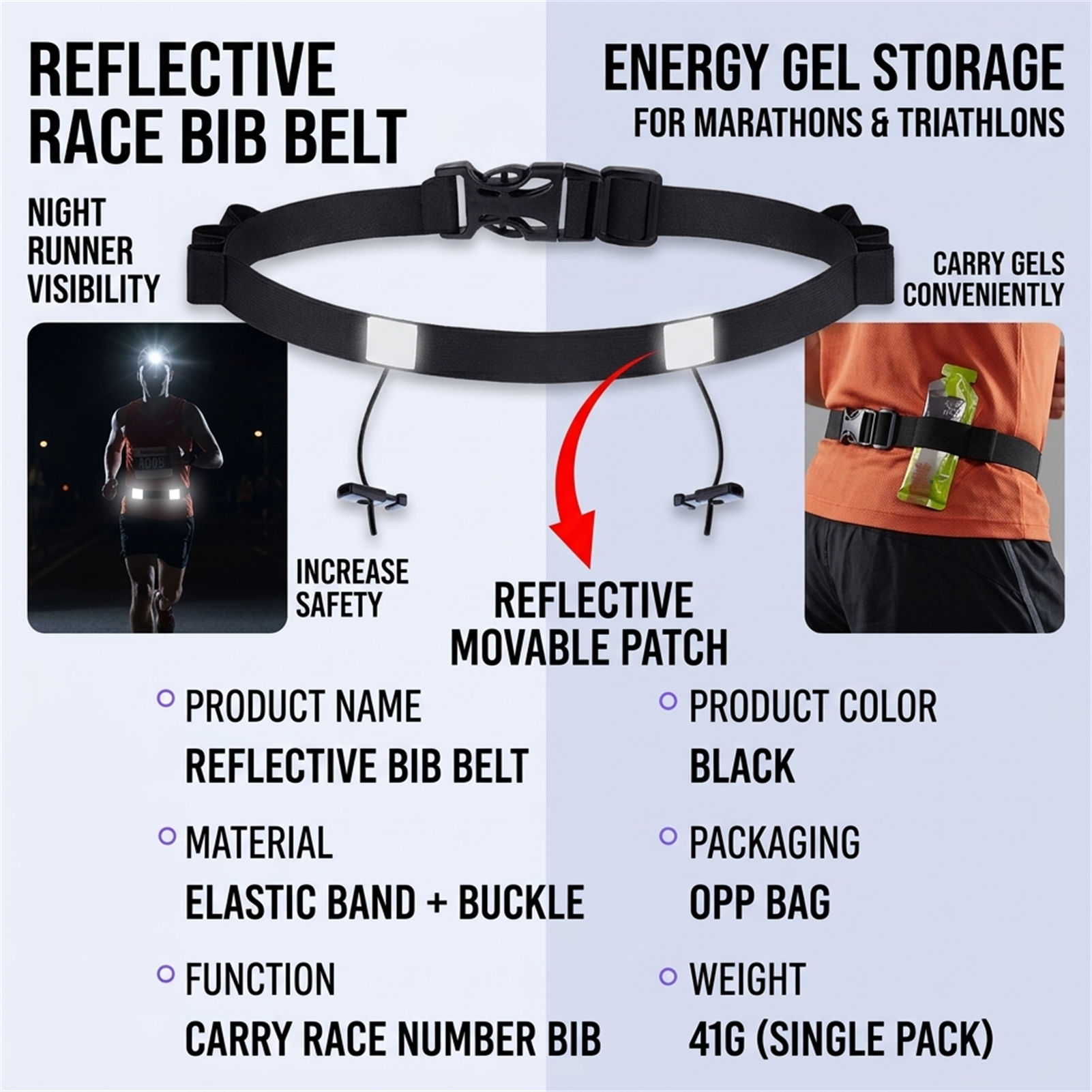 Reflective Race Bib Belt for T - Race Bib review and price