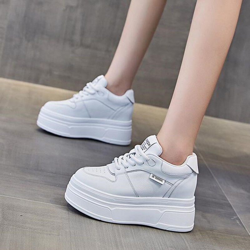 9CM Genuine Leather NEW Brand  - Running Shoes Women review and price