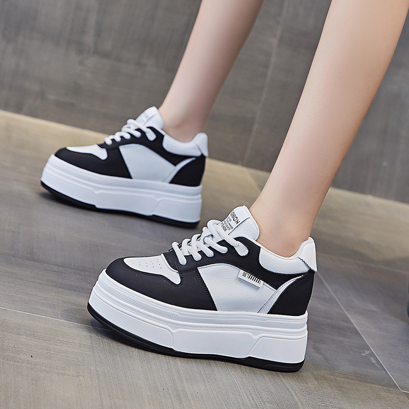 9CM Genuine Leather NEW Brand  - Running Shoes Women review and price