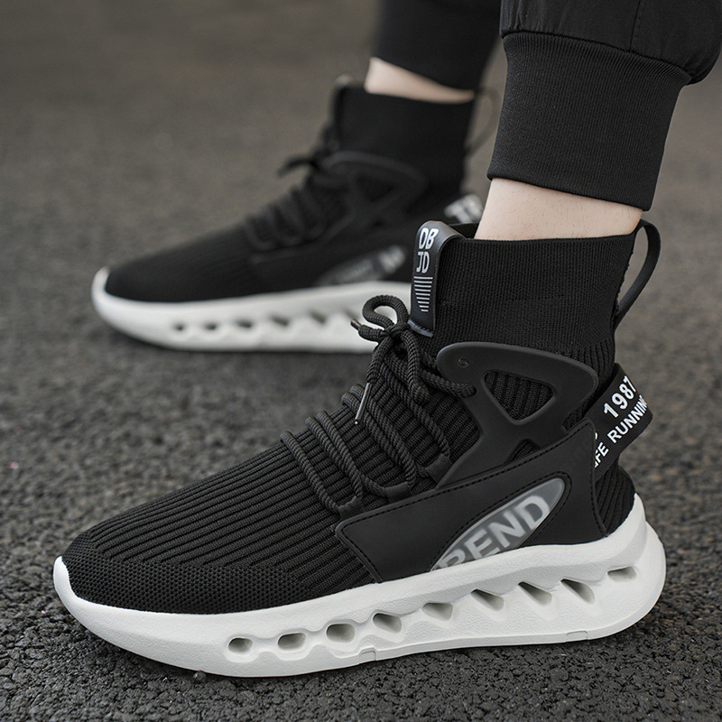 Trendy Men High Top Sock Shoes - Running Shoes Men review and price