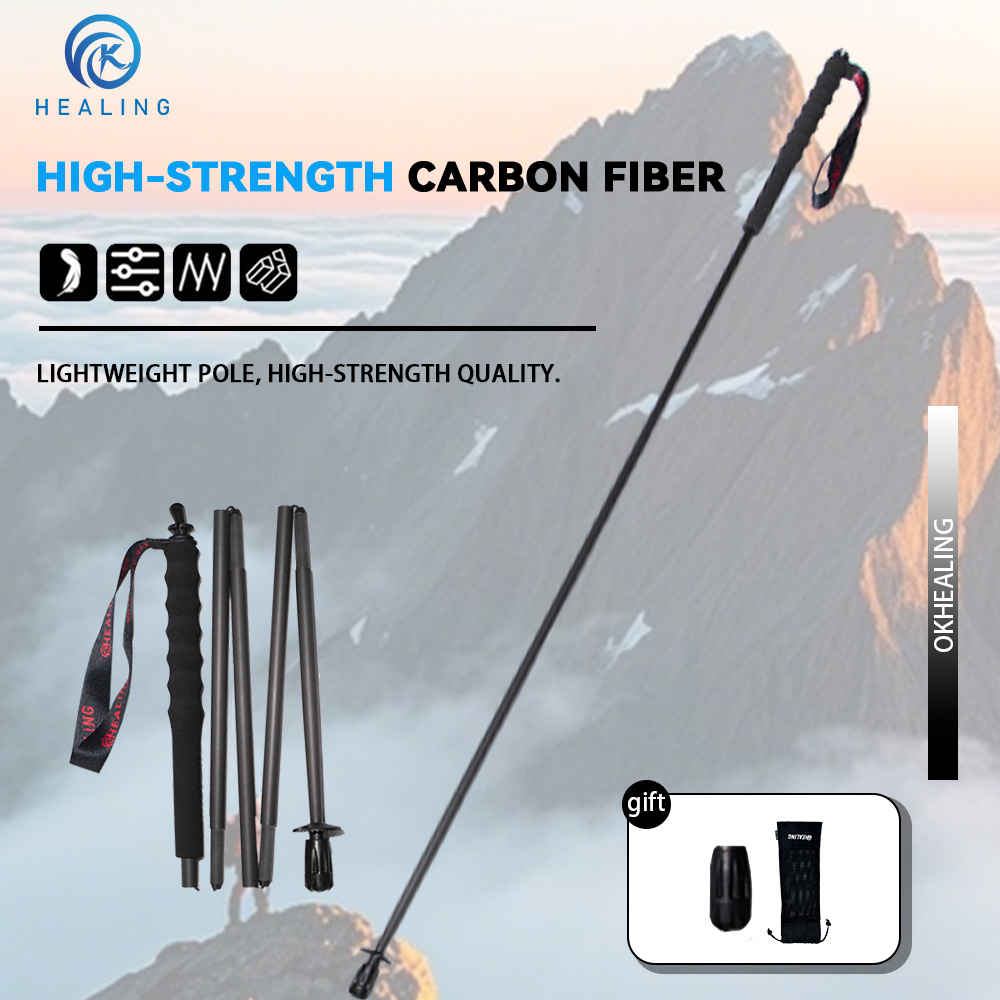 OKHEALING 110g Ultra-Light 5-S - Trekking Pole Carbon review and price