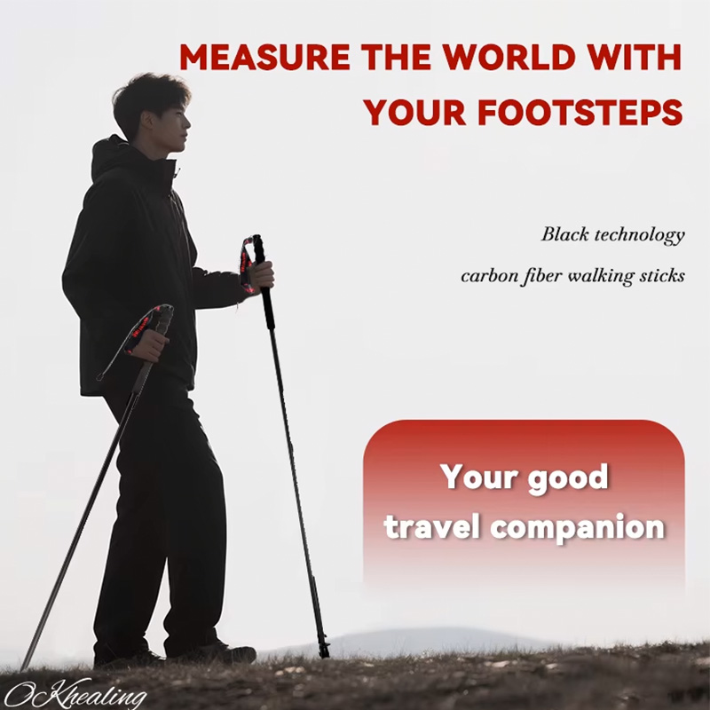 OKHEALING 110g Ultra-Light 5-S - Trekking Pole Carbon review and price