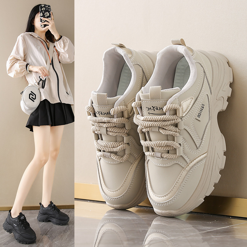 Women's Leather Low-Top Dad Sh - Running Shoes Women review and price