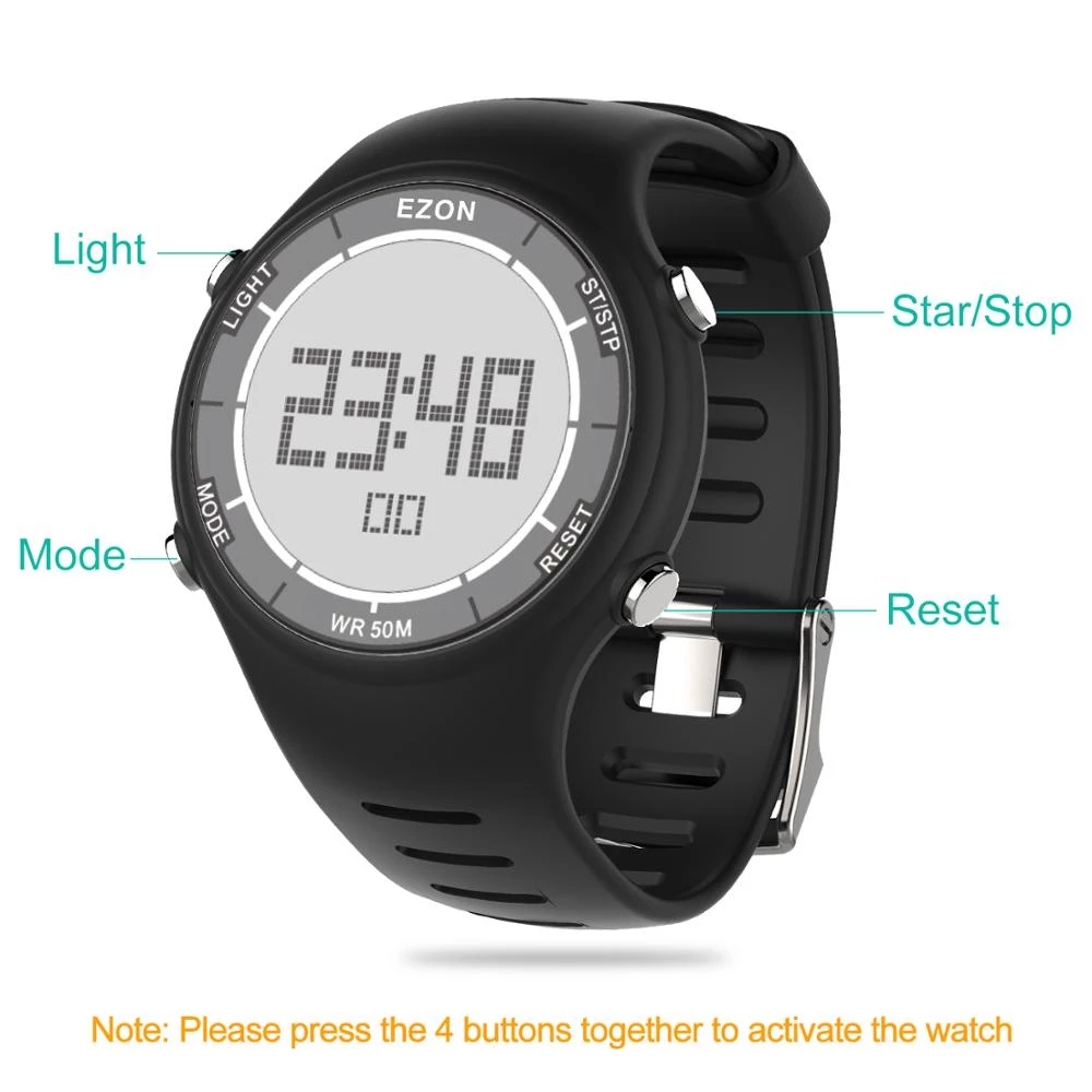 EZON New Fashion Woman Digital - Running Watch review and price