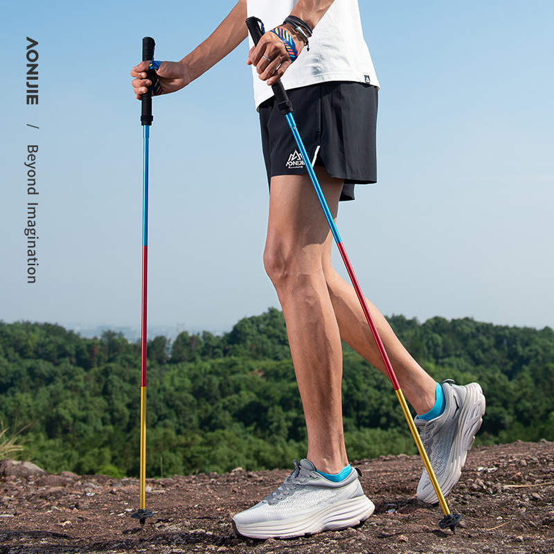2pcs AONIJIE Folding Outdoor Q - Trekking Pole Carbon review and price