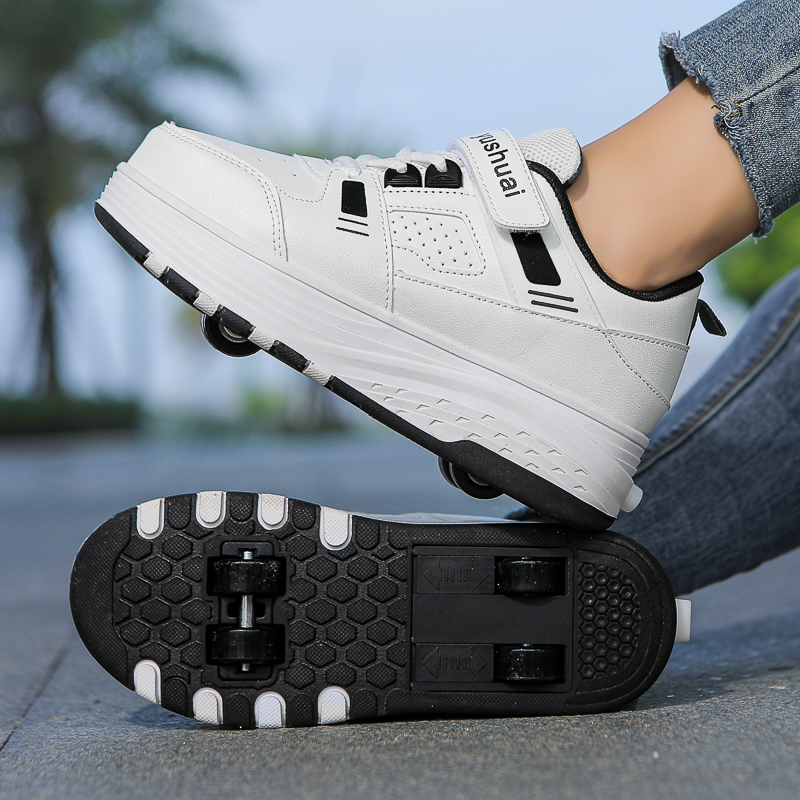 Kids 4‑Wheel Retractable Rolle - Running Shoes Men review and price
