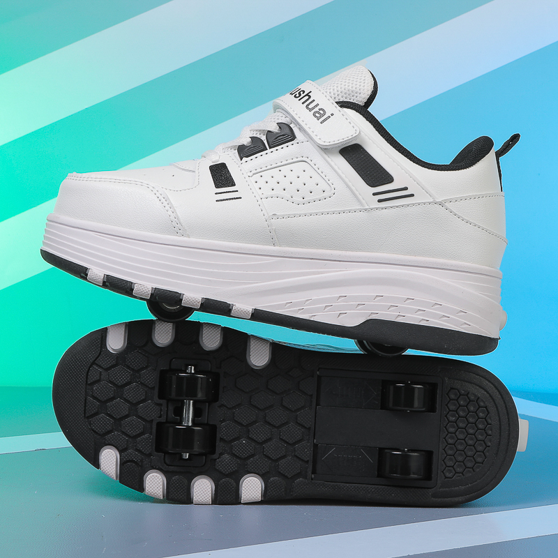 Kids 4‑Wheel Retractable Rolle - Running Shoes Men review and price