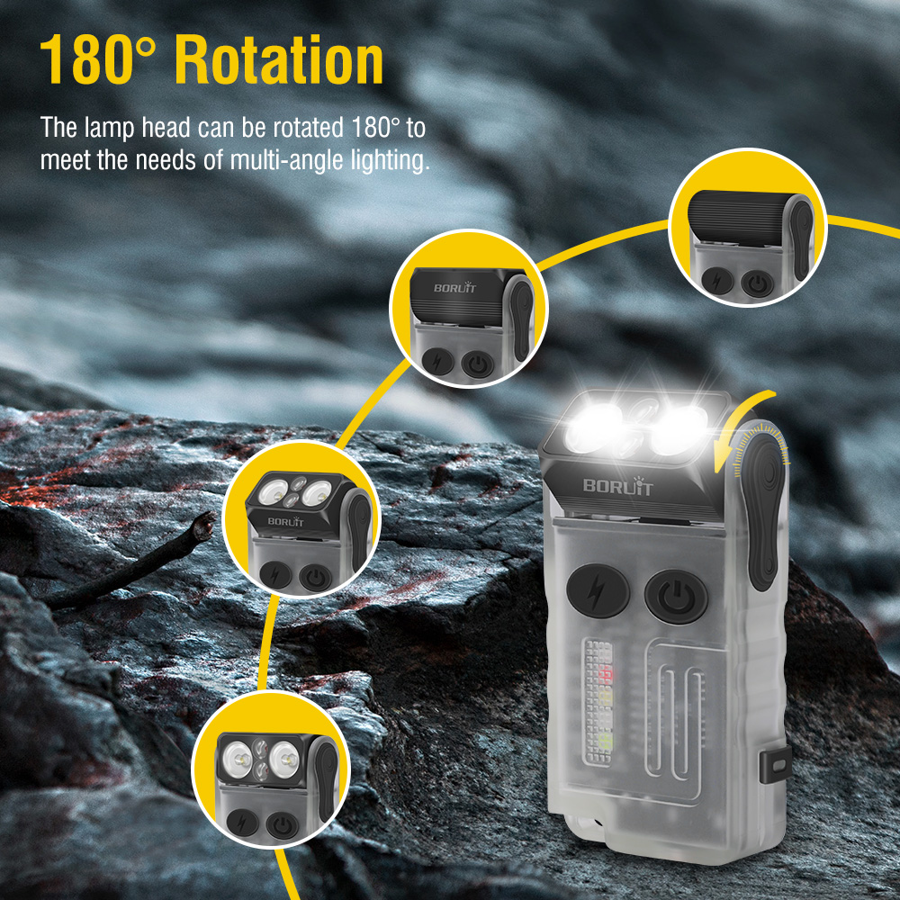 BORUiT V20 Fluorescence Buzzer - Running Headlamp review and price