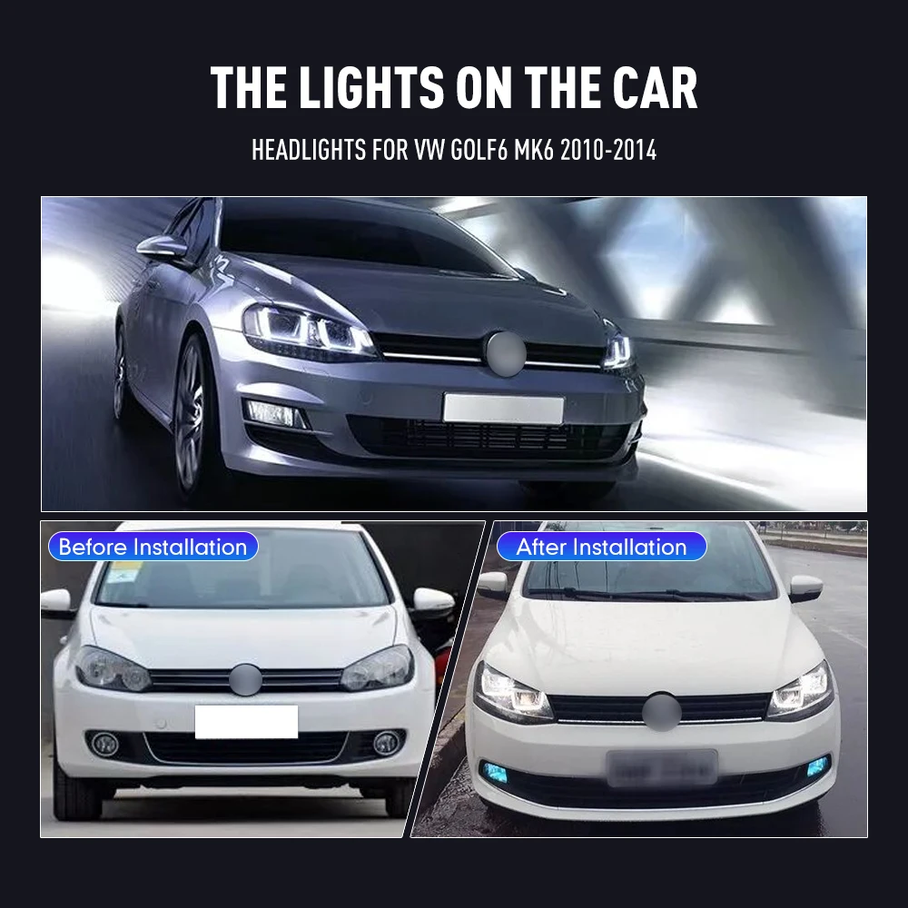 2PCs Car Styling Head Lamp for - Running Headlamp review and price
