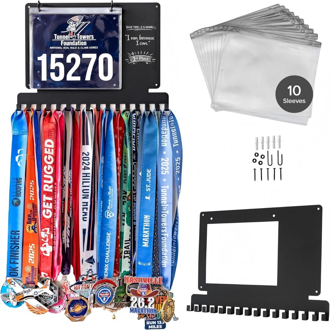Running Medal Hanger Display,  - Race Bib review and price