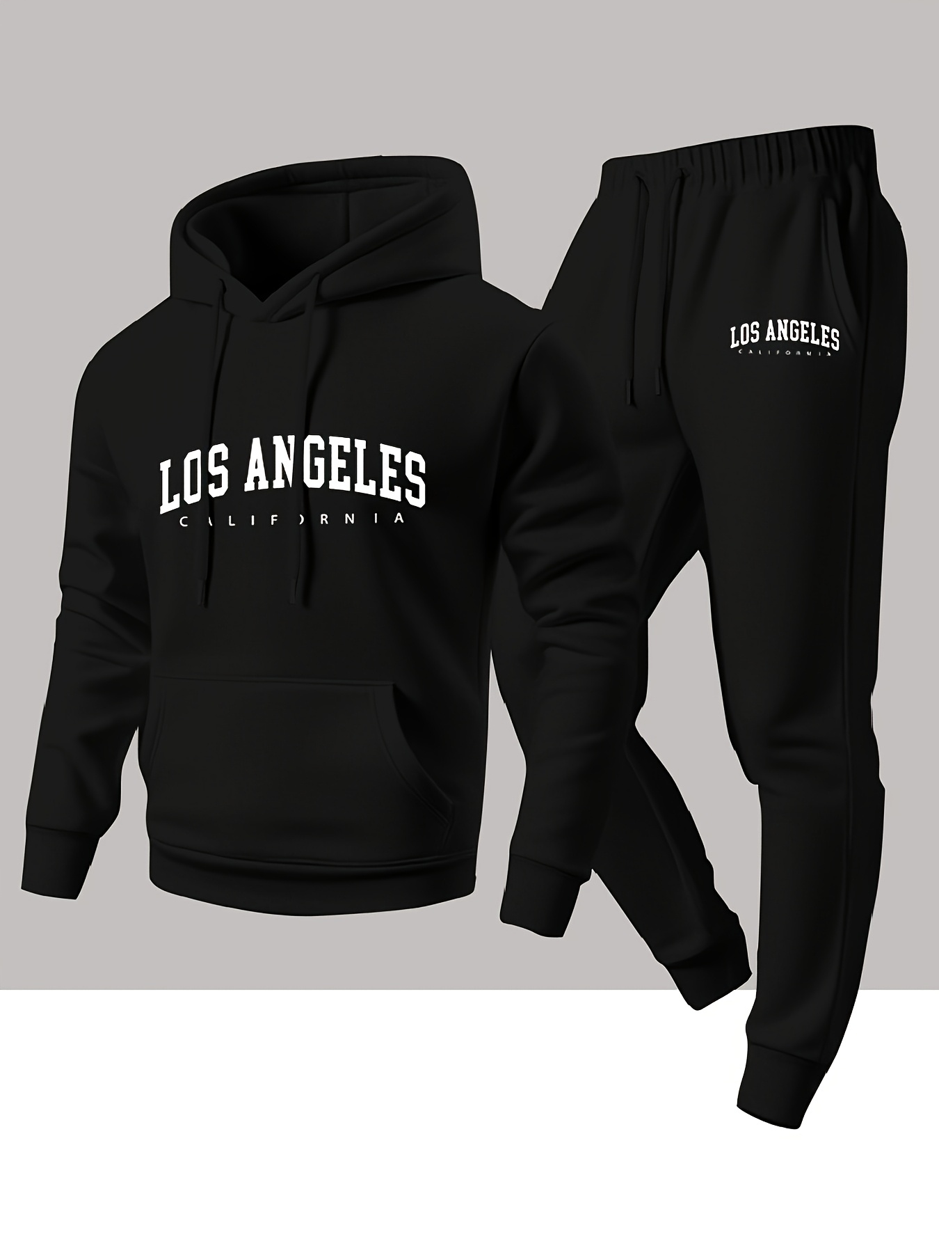 Men 2 Piece Tracksuit Los Ange - Joggers Pants review and price