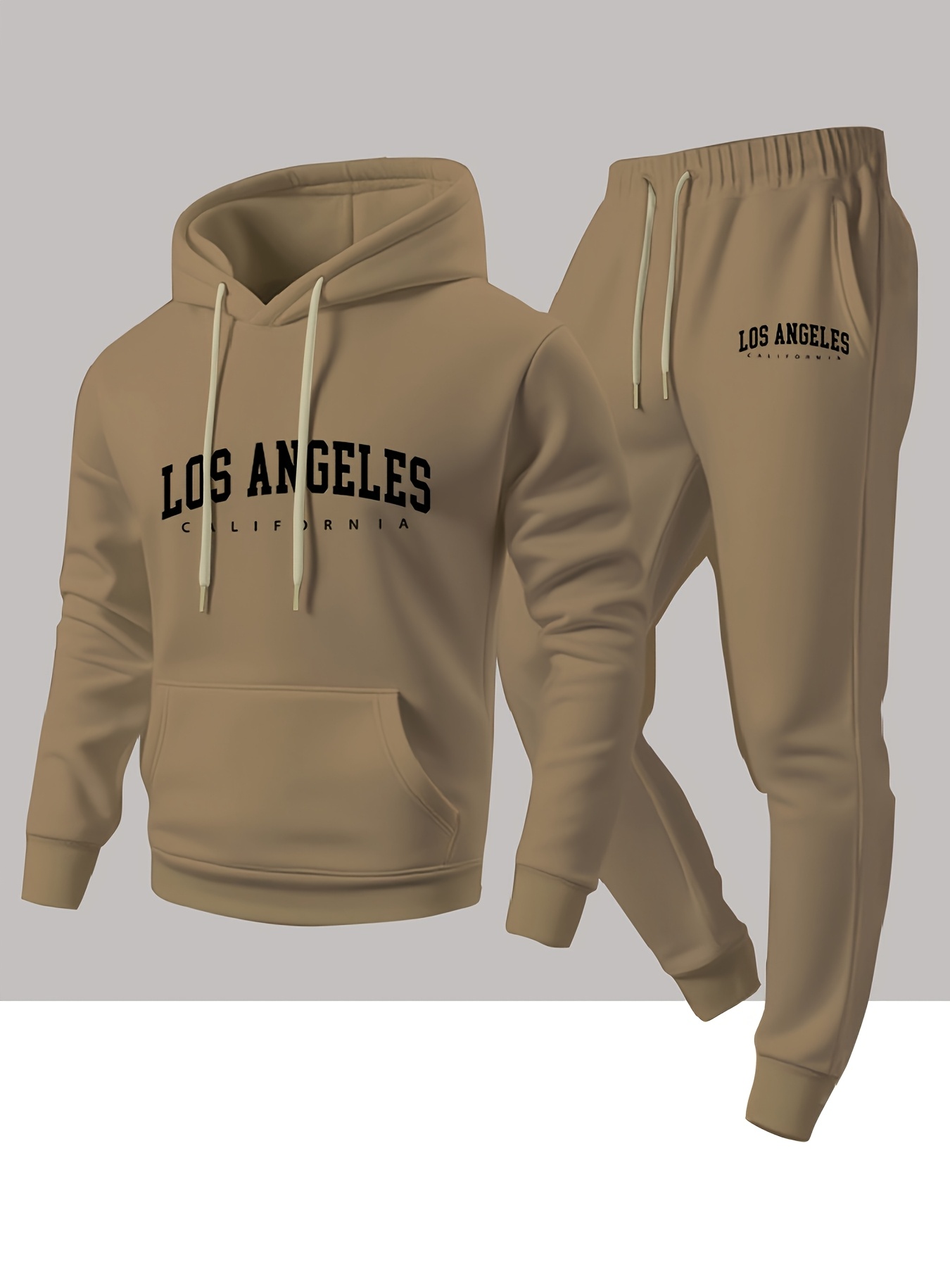 Men 2 Piece Tracksuit Los Ange - Joggers Pants review and price