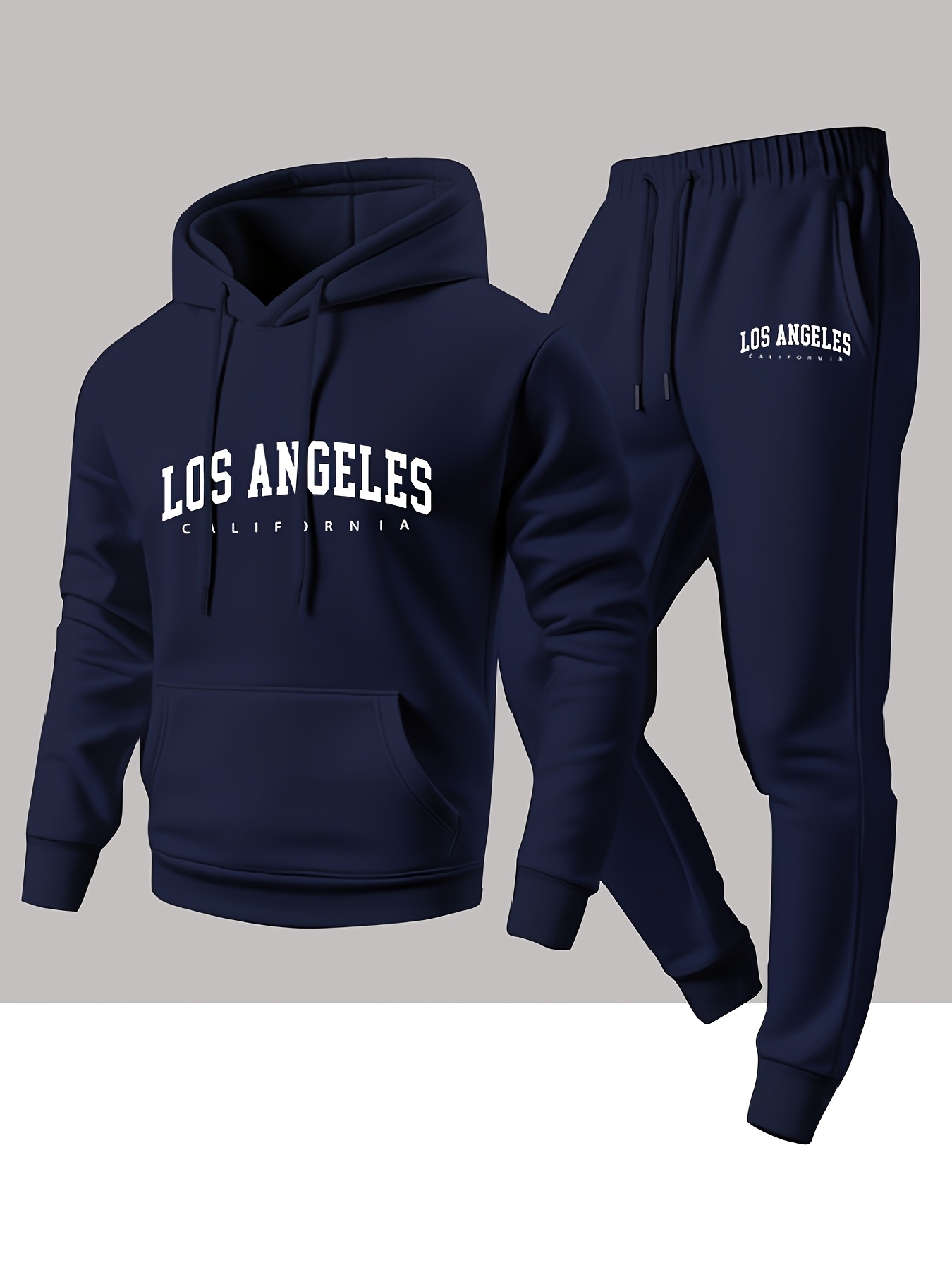 Men 2 Piece Tracksuit Los Ange - Joggers Pants review and price