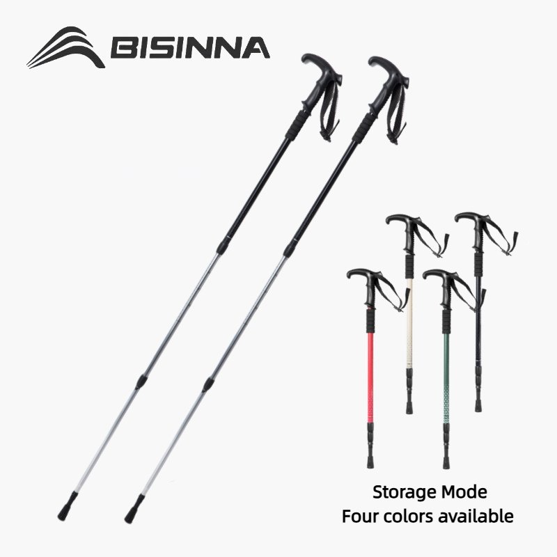 BISINNA 2PCS T Handle Walking  - Trekking Pole Carbon review and price