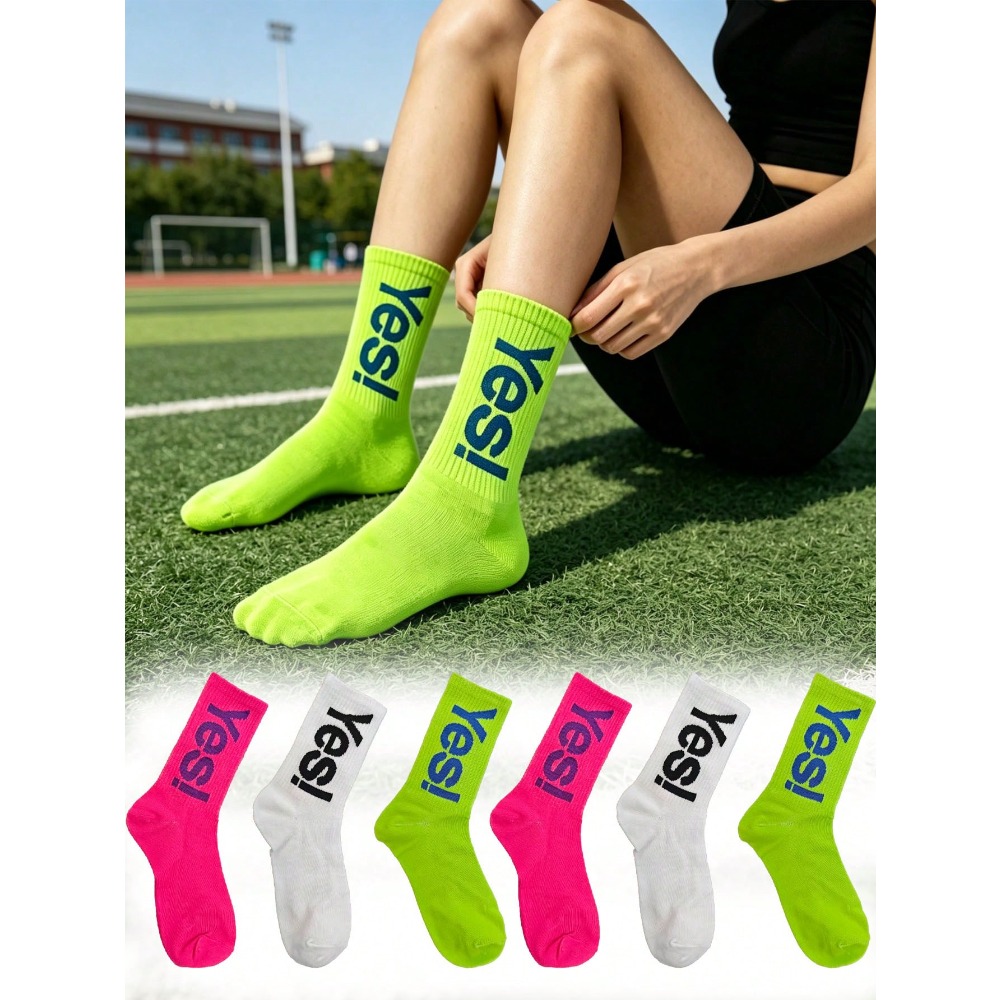 1/4 Pair Fluorescent Letter Pa - Sports Socks review and price