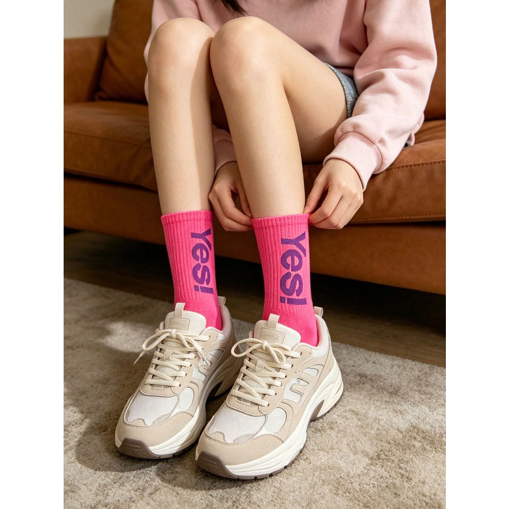 1/4 Pair Fluorescent Letter Pa - Sports Socks review and price