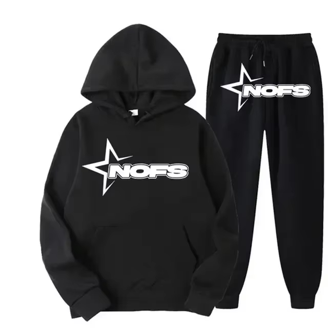 2026 Streetwear Men Hooded Swe - Joggers Pants review and price