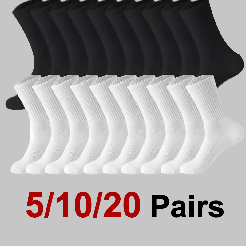 5/10/20 Pairs Men Solid Color  - Sports Socks review and price