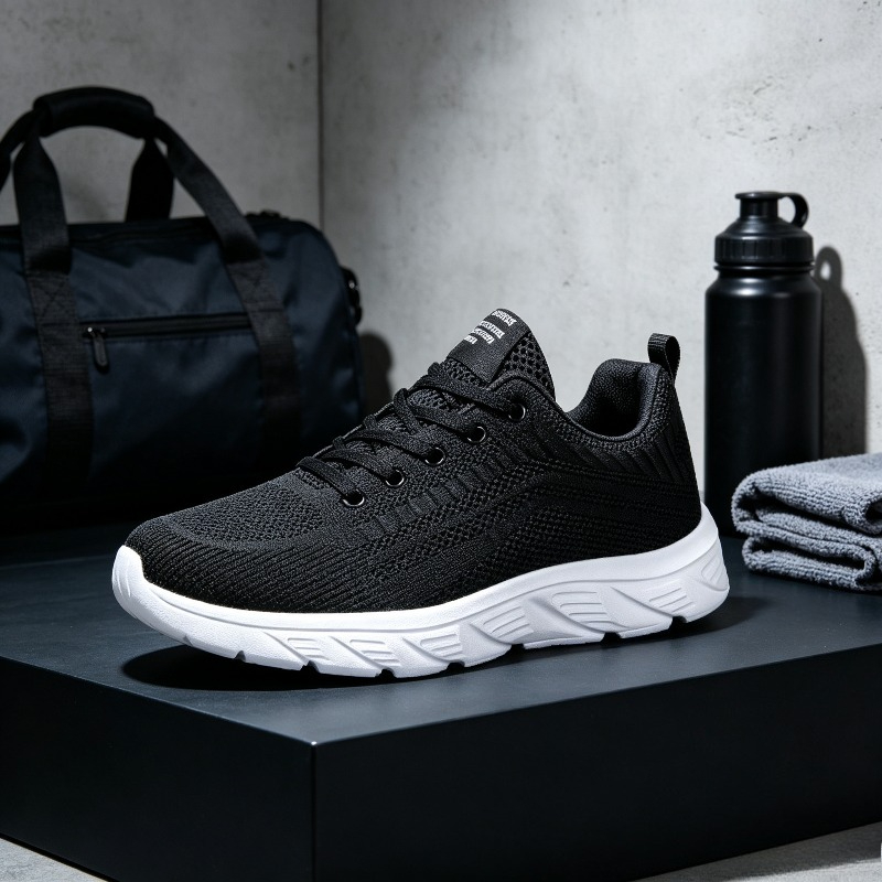 Men Breathable Knit Sneakers W - Running Shoes Men review and price