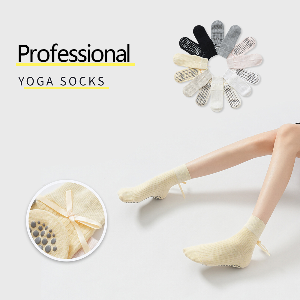 Cute Bowknot Yoga Socks Girls  - Sports Socks review and price