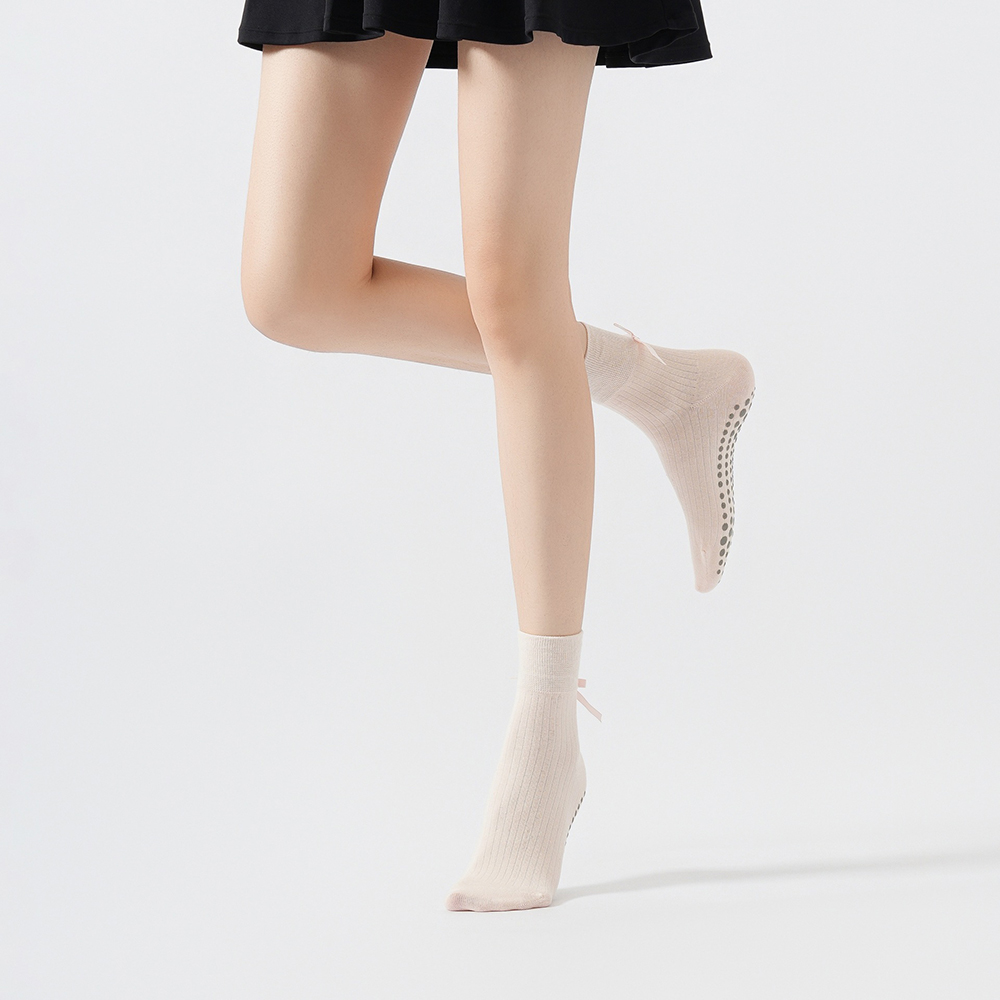 Cute Bowknot Yoga Socks Girls  - Sports Socks review and price
